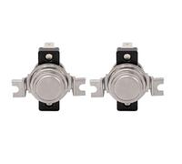 Acouto 2 Pièces Thermostat Sensible Automatique KSD302R Plaque Métallique Contrôle de la Température 25A Service à Action Fixe Thermostat Interrupteur de Contrôle de la Température Interrupteur de