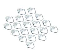 Acouto 20 Pièces Ensemble d'anneaux d'Arrimage 'Arrimage Crochets de Taquet Accessoire de Véhicule pour Fourgon Remorque Camion Force avec et Dernier en Acier Inoxydable Utilisez le Matériau pour