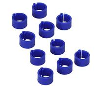 Acouto 200 Pièces 8mm Anneau de Pigeons sans Mots Patte de Volaille Identifier Anneau de Pied Pince Pigeons Outil de Formation d'oiseau Jaune sont Facilement en Plastique Pratique Ils Anneaux (Blue)