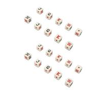 Acouto 20pcs Dice de Poker Espagnol à 6 Côtés JQK Dice Plastic Table Game Set Yellow of Has Material and Dommage Not and Side Tabletop. Forts, Ils sont Les Points. Dicespanish Espagnol approprié