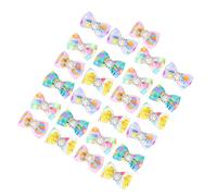 Acouto 25 Pièces Nœuds de Cheveux pour Chien, Chiot, Chat pour Animaux de Compagnie, Petits Nœuds pour Cheveux, Accessoires de Toilettage, Porter Une Bande Fixe pour Animaux de Compagnie, Une Fleur