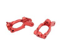 Acouto 2pcs Block Caster C Hub Aluminium Alliage Haute RÉPARATION pour LOSI Hammer Rey Rock REC Rey / 10 RC Car SILT FAUIM FAUIM D'ALLIAG Haute pour LA Caster LA CASTALALAMUMINIUM BLOCK1 / 10 (Rouge)