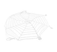 Acouto 3,6m Spider Web Halloween Décorations Rondes Blancs et Toiles d'araies Effrayantes pour Yard de Fête Intérieure en Plein Air Halloween de Spider Websider Web