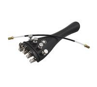 Acouto 3 in 1 Ebony Violin Tailpiece Kit with Metal Fine Tuners for 4/3 4/4