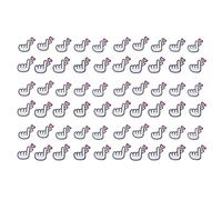 Acouto 30 Pièces Patchs Motif Coeur d'amour Coton de qualité Supérieure Forte Adhérence Patchs à Repasser pour Jupe Sac Style Design à Repasser sur Sac à Dos Jean Chapeau