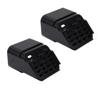 Acouto 3x4 Type A Connecteur de Disque de Gouttière, Plastique Haute Résistance, Installation Facile sans Outils Professionnels Ideal pour les Bâtiments Résidentiels et Commerciaux, (BLACK)