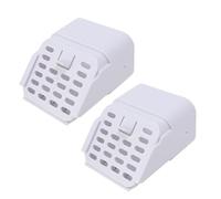 Acouto 3x4 Type A Connecteur de Disque de Gouttière, Plastique Haute Résistance, Installation Facile sans Outils Professionnels Ideal pour les Bâtiments Résidentiels et Commerciaux, (WHITE)