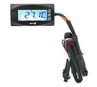 Acouto 4 dans la Température de Température de l'huile Tension de la Tension LCD Affichage Numérique DC12V pour Moto M20x1.0 de de Gaugemotorcycle (M14 * 1.5)