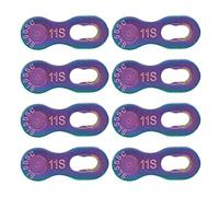 Acouto 4 Paires de Pièces de Connecteur de Liaison Manquant à 11 Vitesses en Acier pour Les Vélos - Réaliser la Conduite en Tête - Applicable aux Vélos de Montagne et aux Chaînes de de Route Trois