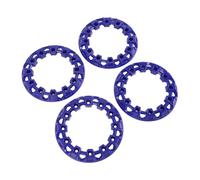 Acouto 4 Pièces 6 Pouces Enjoliveur de Roue Décor de Moyeu Pneus en Plastique Garde Décorative pour Kart Moyeu d'Enjoliveur de Roue Rouge Pouces pour Garniture de de AdaptéeProtection de d' de