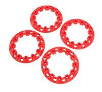Acouto 4 Pièces 6 Pouces Enjoliveur de Roue Décor de Moyeu Pneus en Plastique Garde Décorative pour Kart Moyeu d'Enjoliveur de Roue Rouge Pouces pour Garniture de de AdaptéeProtection de d' de