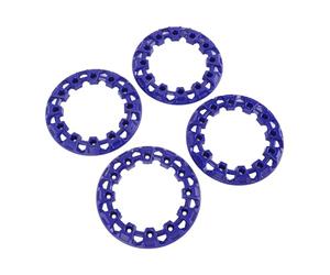 Acouto 4 Pièces 6 Pouces Enjoliveur de Roue Décor de Moyeu Pneus en Plastique Garde Décorative pour Kart Moyeu d'Enjoliveur de Roue Rouge Pouces pour Garniture de de AdaptéeProtection de d' de