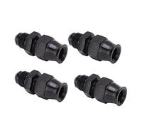 Acouto 4 Pièces AN6 Mâle, Raccords AN6 en Alliage d'aluminium avec Virole en Laiton pour Applications de Liquides et de Gaz Adaptateur Mâle Raccord Connecteur en Alliage d'aluminium Ada