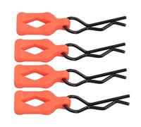 Acouto 4 Pièces de Clips de Coque en Métal avec Boucles pour Télécommande 1/10 RC, Accessoires de Pièces de Voiture, Poignée de Couverture Bleu foncé, la Conception du Jeton Ne Veut Pas Retirer les