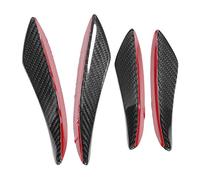 Acouto 4 Pièces/Ensemble Becquet de Lèvre de Canards de Pare-Chocs de Fiber de Carbone pour, Canards pour 2024 Zo6 Becquet Véritable Fibre de Carbone IP SplitterFront SpoilerAir