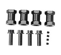 Acouto 4 Pièces Moyeu Hexagonal de Roue RC de 12 Mm avec Extension de Décalage de 20 Mm Adaptateur d'entraînement Hexagonal de Roue de Chenilles pour la Réparation et la Mise à Niveau de Chenille