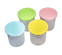 Acouto 4 Pièces Pot de Stockage 701-800 Ml Récipients de Stockage de Crème Glacée Tasses de Remplacement de de Crème pour une Alternative Polyvalente Pot de Récipient de de Nourriture pour bébé