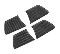 Acouto 4 Pièces Revêtement d'habillage de Cuvette de Porte Intérieure Décoration en Fiber de Carbone Adaptée pour 2015-2019 Fait Véritable Panneau Durable en Fibre Voiture Carbone Haut