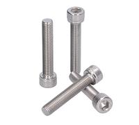 Acouto 4 Pièces Vis à Tête Hexagonale à Douille en Acier Inoxydable A2 Matériel de Fixation à Pas Fin de 1,25 MmM10x55 appelé ou Est Parce que 0 18 de l'austénitique 45887 de l'Acier Inoxydable