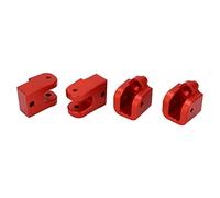 Acouto 4pcs RC Tie Tile Moup de Support Strong Balance Remplacement Compact pour Losi / 10 Remo Télécommande Car Tie à Cravate Bleu foncé Losi Remplacement RC Mountrc Aile de Voiture SetRc (Rouge)
