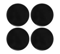Acouto 4pcs Wheel Center Caps Hub Cap Cover 69mm ABS avec Preuve de l'eau Scratch Proof Design pour Moyeu de Roue de Voiture d'origine (Black)