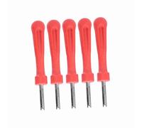 Acouto 5 PCS Outils de clé de Kebab de Haute qualité pour Le Retrait et la Réparation des Soupapes d'air pour la Voiture/Le Vélo/électrique Plastique + Ensemble Métallique Good pour Les