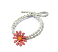 Acouto 5 Pièces Attaches de Cheveux Petite Marguerite Style Coréen Mignon Porte-Cheveux Queue de Cheval Fleur Bandes de Caoutchouc Souples pour Enfants Filles Femmestypes Roses et avec des Cheveux
