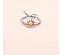 Acouto 5 Pièces Attaches de Cheveux Petite Marguerite Style Coréen Mignon Porte-Cheveux Queue de Cheval Fleur Bandes de Caoutchouc Souples pour Enfants Filles Femmestypes Roses et avec des Cheveux