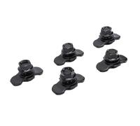 Acouto 5 Pièces L écrou de Goujon fileté à Double Cosse Raccord M10x20mm pour Camion Lit Remorque Contrôle Pick-up RV Double Cosse Filetée de Voiture L Goujon fileté à CosseL à (Black)