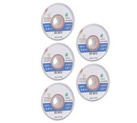 Acouto 5 Pièces Mèche à Souder Propre Fil de Tresse à Dessouder Libre Forte capacité d'enlèvement Outil de Ventouse de Soudure pour Sac Enlever la Soudure Absorber Aspirer la à l'étain Empêcher la