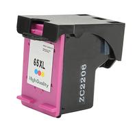 Acouto 5055 5052 Cartouche d'imprimante à jet d'encre haute efficacité facile à utiliser pour 5010 5012 5014 ABS (H 65XLC coloré)