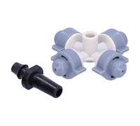 Acouto 50set 4 Butin de Brumeuse de Bouche de Brumeuse, de Pulvérisateur D'irrigation Suspendu avec des Crochets pour Le Jardin, la Serre, Le Refroidissement de la Pelouse et