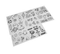 Acouto 8 Pièces BOPS Large Application Semi-transparent Divers Modèles Feuilles de Dink Rétractables pour Porte-clés étiquette DIYHouse les Modèles Basebal Shrinky PaperShrinky (Sports Series JS-85
