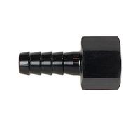 Acouto 8an Raccord d'extrémité du Tuyau Droit, Aluminium Anodisé 8an Femelle à 3/8 '' Ajustement du Tuyau de Barbe à Barre Droite pour Le Liquide de Carburant à l'huile, Ajustement d'extrémité