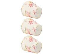 Acouto Abat-jour en Tissu Motif Floral à Clipser pour Lampe de Table, Lustre, Lampadaire, Texture Légère, Fine, Abat-jour Solide, le Tissu Est Soyeux et Réduit la lumière.