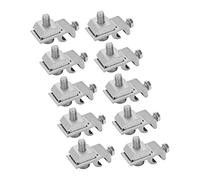 Acouto Accessoires de Profil Pinces de Support de Cosse de Clip de Mise à la Terre du Système, Broches de Mise à la Terre de Protection contre le Tonnerre, Installation Rapide pour Rail en Aluminium