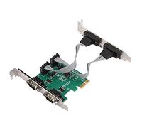 Acouto Adaptateur de Carte d'extension Convertisseur PCI E RS232, Port Série 4 Ports, Canal Duplex Intégral de 2,5 Go//Les Emplacements PCI-E Fournissent au -Express 16X Le 1 0a Est Conforme Prend