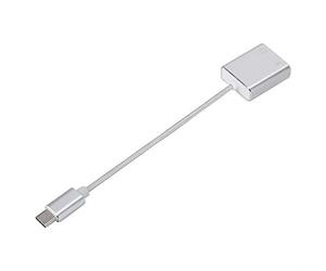 Acouto Adaptateur de Carte Son Stéréo Externe de Type C en Alliage d'aluminium 3,5 Mm EZ1247 Bruit Indépendant Excellent AB Carte SonCarte Son Type-cCarte en Alliage d'aluminiumCarte 3,5 MmExterne