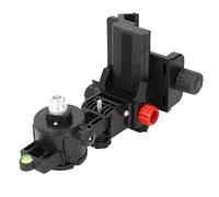 Acouto Adaptateur de Niveau de Support de Réglage Fin, Support Réglable à 360 Degrés, Base Pivotante en Forme de L avec Clip Mural au Plafond, monté vers le Haut et Fonctionnel, Réglage à 360 Gauche