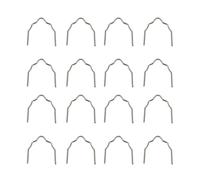 Acouto Agrafes Plates Universelles à Vagues Chaudes, 100 Pièces/ensemble, Prédécoupées de 0.6 à 0.8mm, pour la Réparation d'agrafeuses en Plastique, Outil de Réparation de Soudeur, 4 Disponibles,