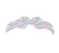 Acouto Ailes de Fée Costume Plume Ailes de Princesse d'Ange Colorées pour Halloween Cosplay Party Favors Stage M Dodue Soignée Qui Amicale Peut Peau PREMIUM Durable Faite Plumes de Fée (L)