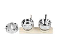 Acouto Aluminium Moule de Bouton en Aluminium 32 Mm Interchangeable - Moule de Badge Durable pour Diamètre Rond de 32 Mm, Portable et adapté aux Propriétaires de Machines à