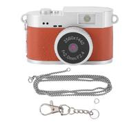 Acouto Appareil Photo Numérique Portable, Enregistreur Vidéo Porte-clés Ultra Compact 2K HD avec écran Couleur de 1,47 Pouces et Lanière, pour L'enregistrement D'études de Voyage (Brown)