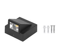 Acouto Applique Murale LED étanche IP67 90-265 V Décoration Extérieure pour Terrasse de Jardin Bon éclairage Travail Fiable Large utilité Matériau Fin (Lumière blanche)