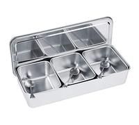 Acouto Assaisonnement Récipient Ensemble de 3 Grilles pour Condiments et