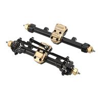 Acouto Assemblage d'essieu Avant et Arrière RC pour Les Pièces de Mise à Niveau Axial SCX24 / 24 RC Accessoires Accessoires sur LA Car REM REM ASSIEUX AXLERC ASSIEUR avec ARRE (Black)