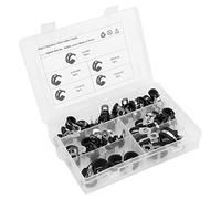 Acouto Assortiment de Colliers de Serrage de Type R en Acier Inoxydable, 42 Pièces, 5 Tailles, 1/4 Pouces, 3/8 Pouces, 1/2, 5/8, /16, 42 Pièces/boîte, Résistance à la Corrosion, Résistance à