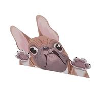 Acouto Autocollant de Voiture de Dessin animé 8,7x6,3 Pouces, Autocollant de Fenêtre Automatique en PVC Imperméable à Découper, Motif de Chien Mignon, pour la Décoration Est un Matériau de Couleur