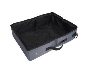 Acouto Bac à Litière Pliable pour Chat Bac à Litière de Voyage en Tissu Oxford 600D Boîte de Toilette pour Chat Facile à Réutilisable à pour Portable pour Les Voyages en Camping S The Folding Box