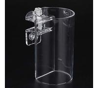 Acouto Bague d'alimentation D'aquarium, Bague d'alimentation Alimentaire Flottante, Station de Poisson Acrylique Transparente avec Bande élastique, pour Nourrir Les Aliments Flottants